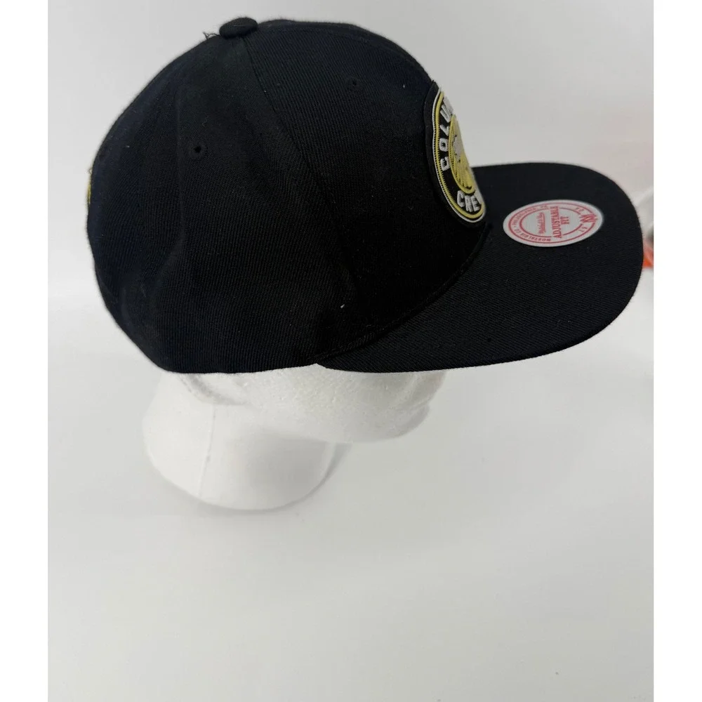 Mitchell & Ness Columbus Crew SC Snapback Hat Black MLS Soccer Adjustable Cap
